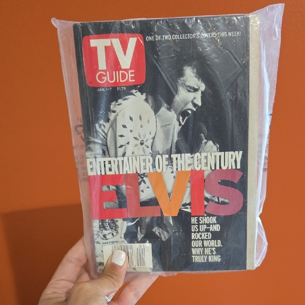Vintage TV Guide with Elvis Cover